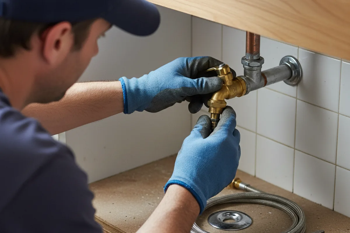 Shutoff valve and fitting work during Faucet and Fixture Repair in Mount Braddock